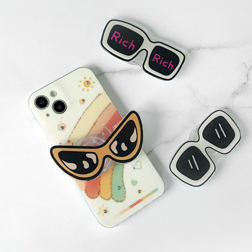 Phone Cases Cool Girl - Niedlicher Cartoon-Handyhalter im coolen Stil, Griptok-Halterung