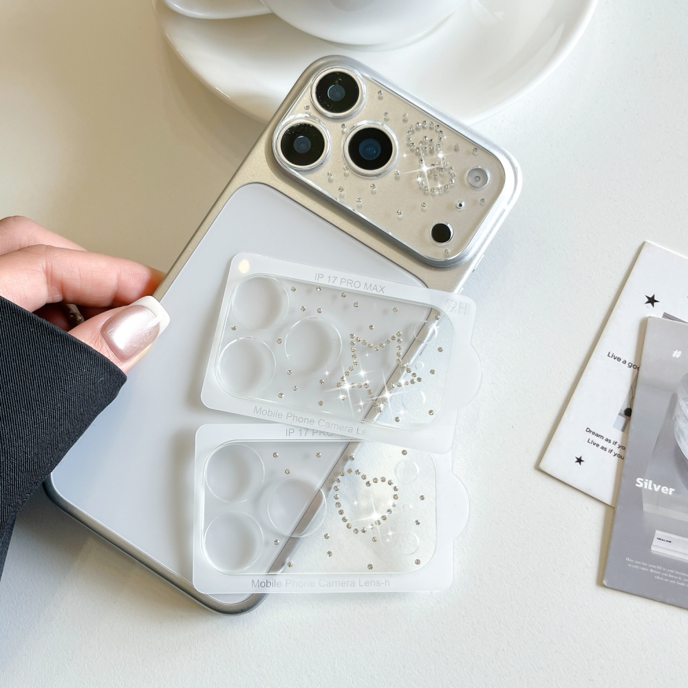 Camera Lens Protector - Luxuriöser Diamant 3D Herz Glas Kameraschutz