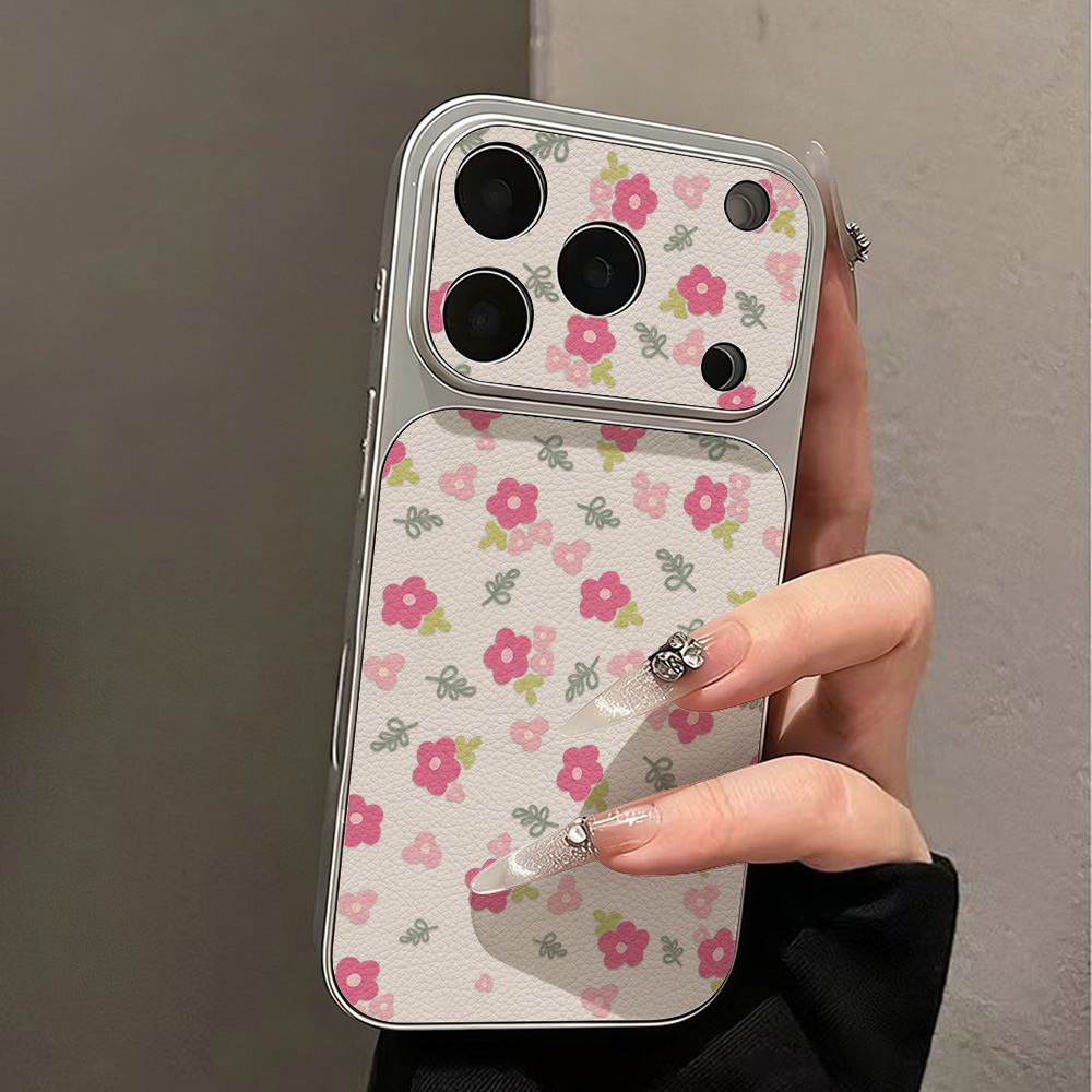 Phone Cases That Cover The Camera - Luxuriöse INS Blumen Großfenster Handyhülle für