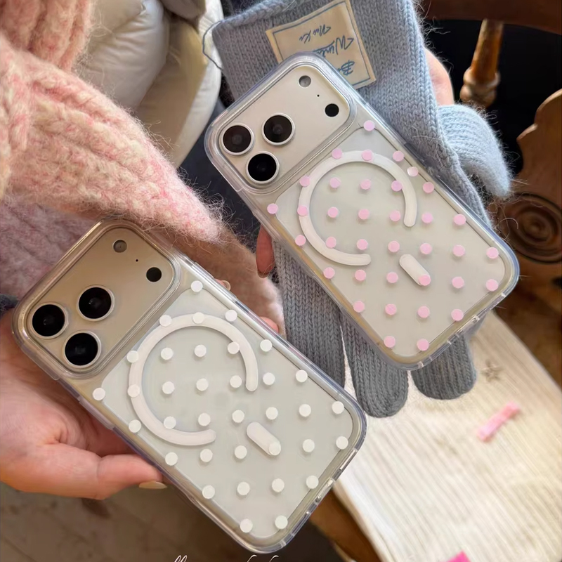 Phone Cases Cool Girl - Koreanische Ins Polka Dots Y2K Girl