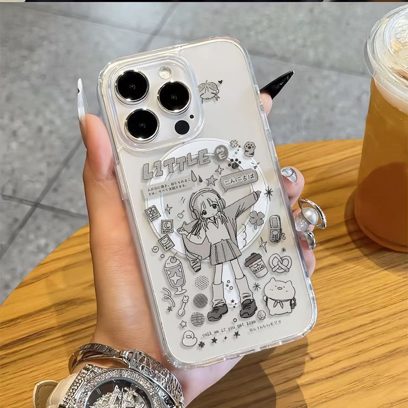 Phone Cases Cool Girl - Kawaii Anime Süße Anime-Mädchen Handyhülle für