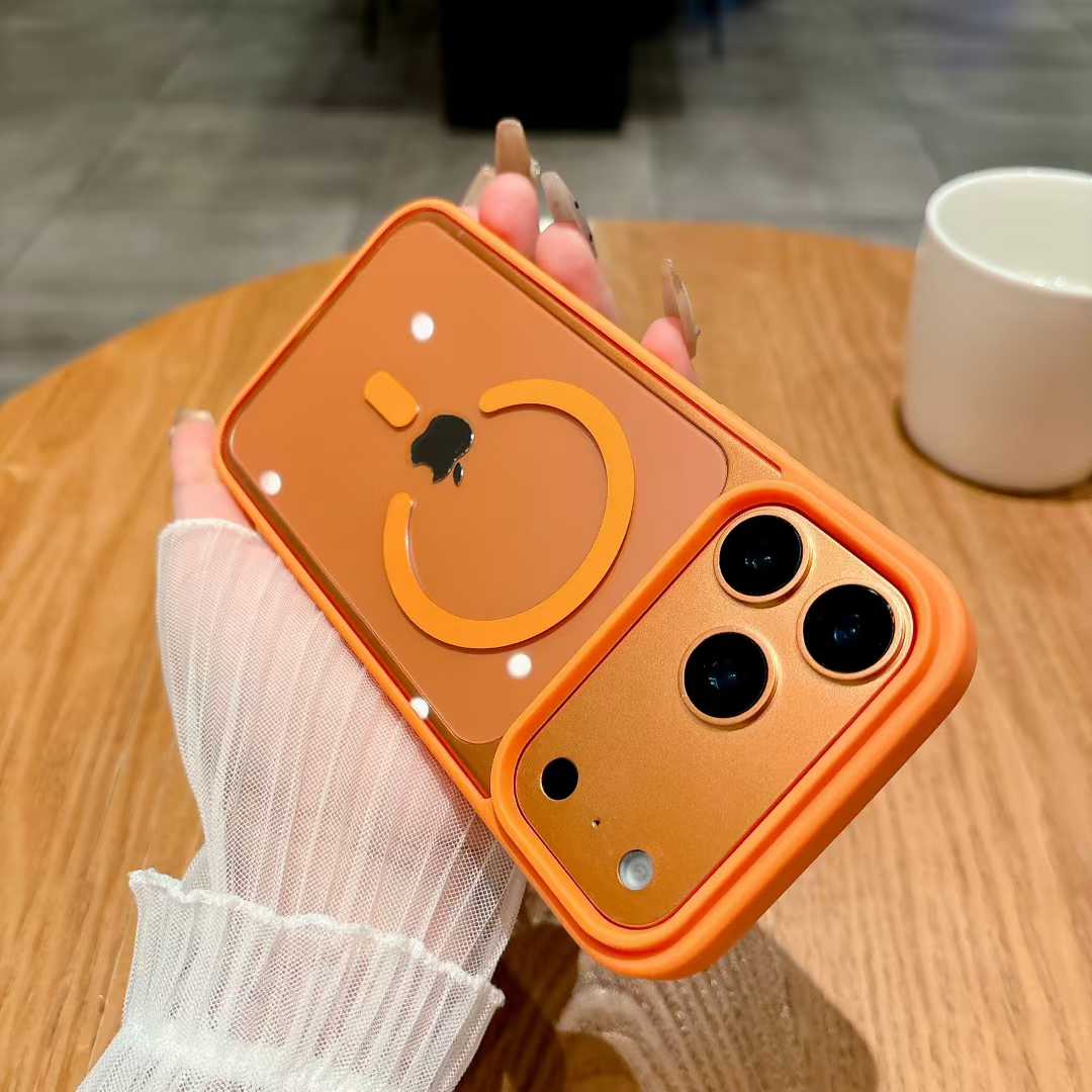 Phone Cases Orange - Orangefarbene magnetische Hülle für Magsafe IPhone