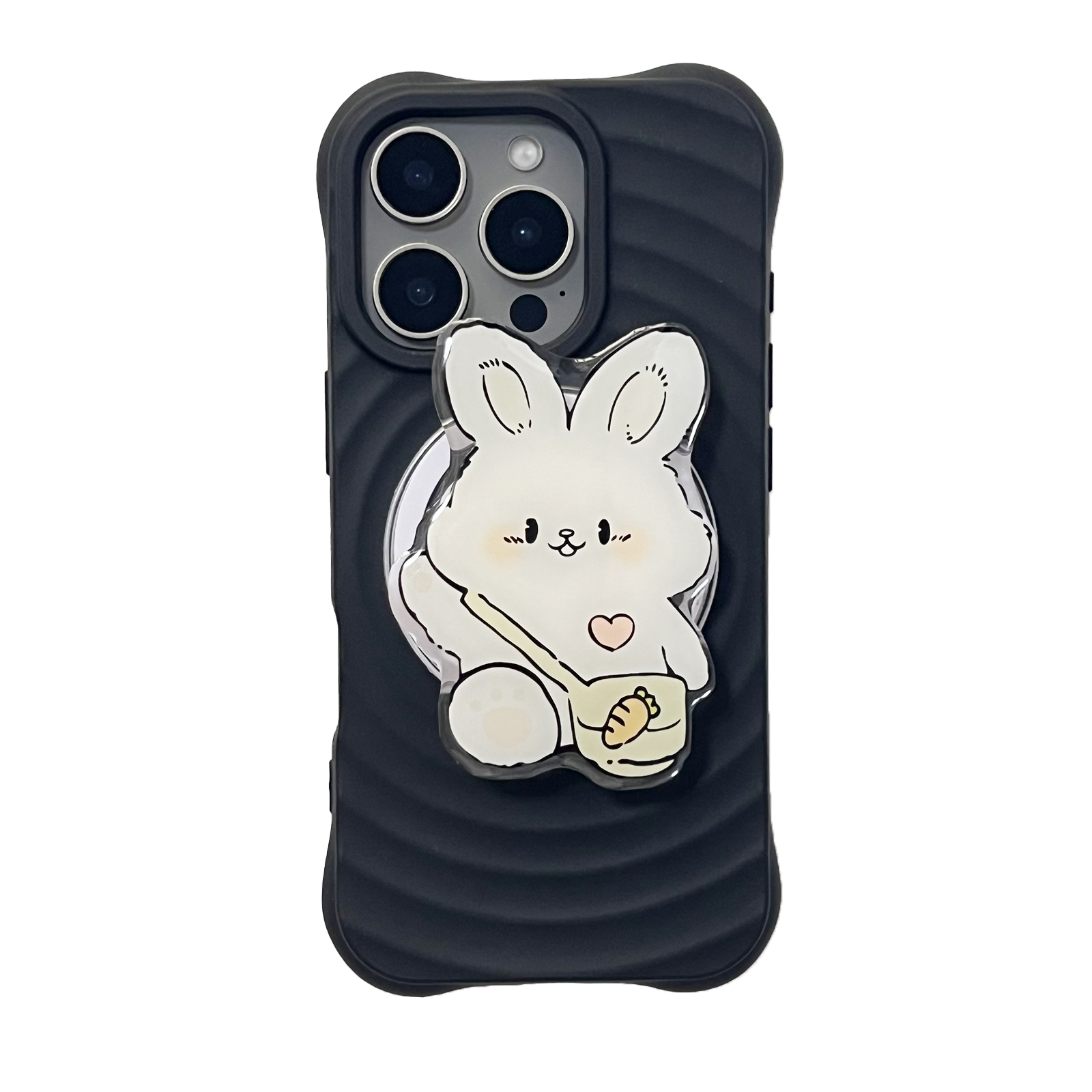 Phone Cases Cool Girl - Niedlicher Haustier-Hasen-Handyhalter Griptok-Halterung für iPhone 17