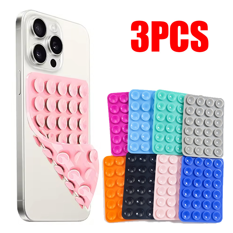 Phone Cases Eco Friendly - Verdicktes Upgrade, doppelseitige Silikon-Saugnapf-Telefonhülle, abnehmbarer Ständer