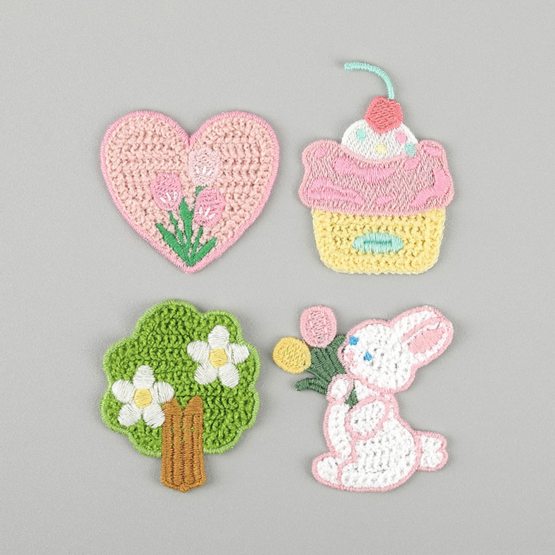 Phone Cases Eco Friendly - 10 Stück Cartoon bestickte Kaninchen-Applikationen für