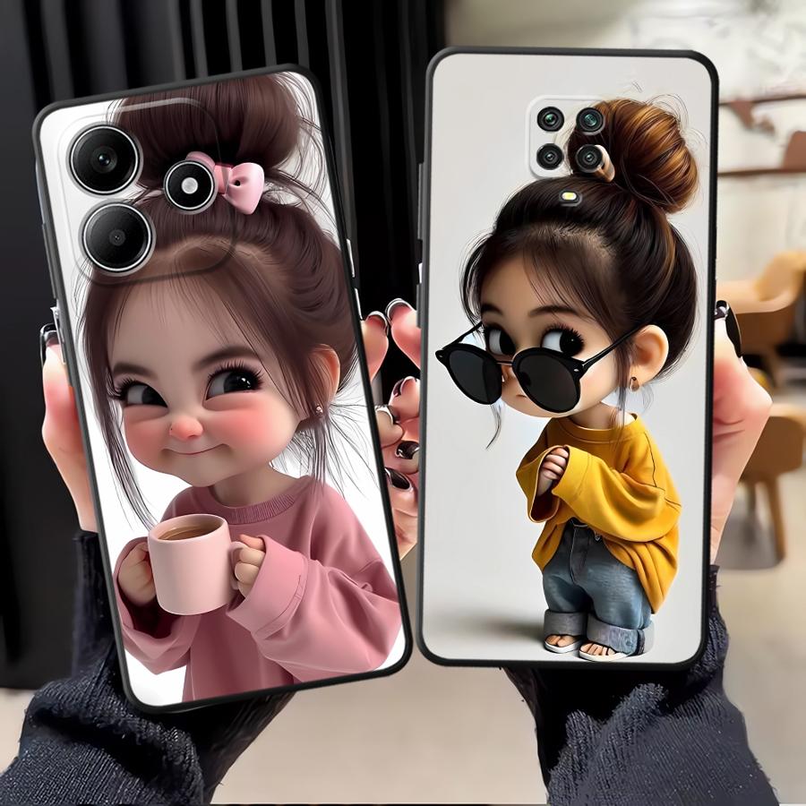 Phone Cases For Iphone 11 - Cartoon-Mädchen-Muster Handyhülle für Xiaomi Redmi Note