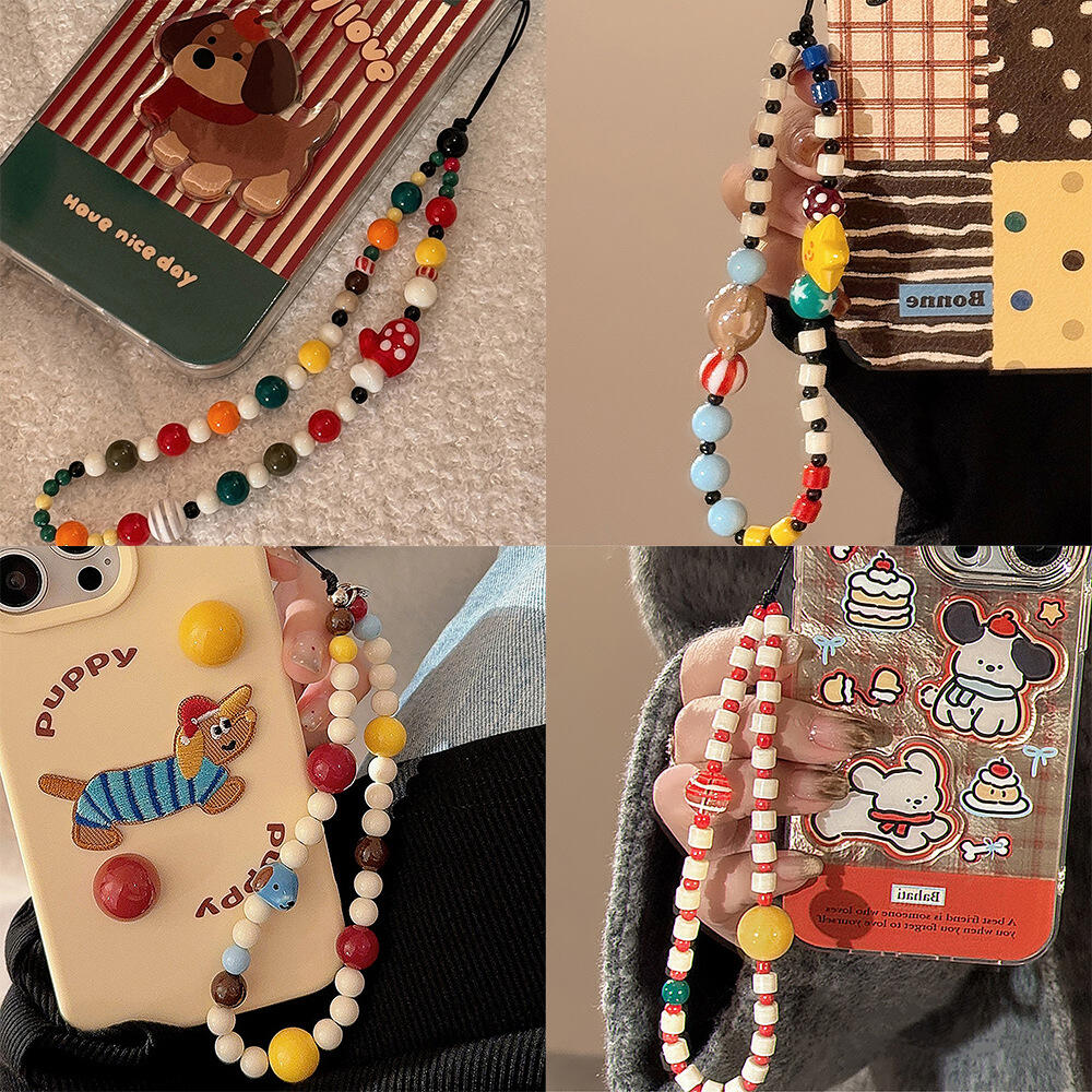 Phone Cases For Boys - Niedlicher Hund Bär Käse Anhänger Handykette