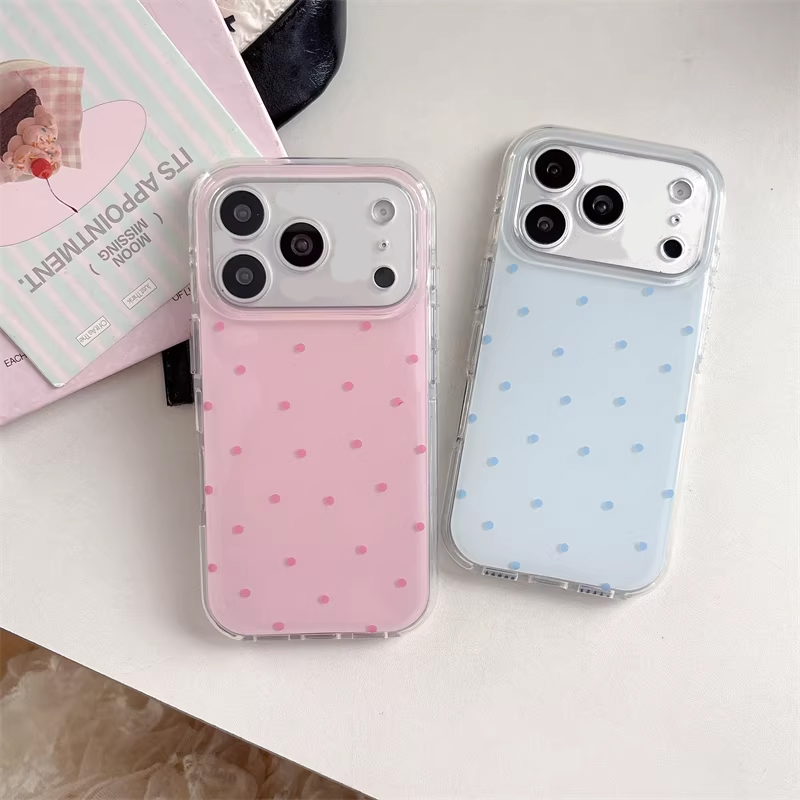 Phone Cases Cute Iphone 13 - Koreanische Ins Girl Simple Blau Rosa