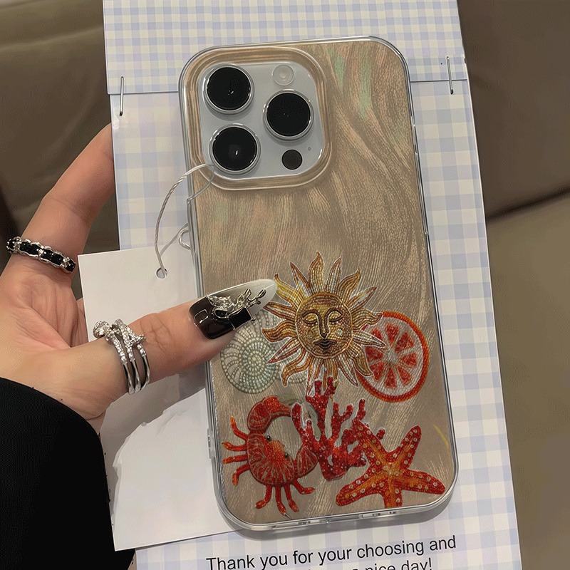 Phone Cases That Cover The Camera - Kameraschutz Krabben- und Seestern-Eis-Handyhülle für Xiaomi