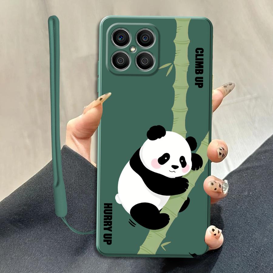 Phone Cases Honor - Niedliche Panda-Soft-Funda-Handyhülle für Honor X9b X5c