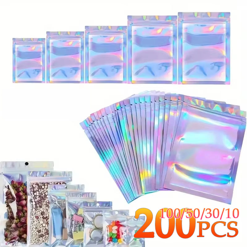 Phone Cases Eco Friendly - 10–200 Stück Laser-Ziplock-Beutel, wiederverschließbare Kunststoffbeutel für