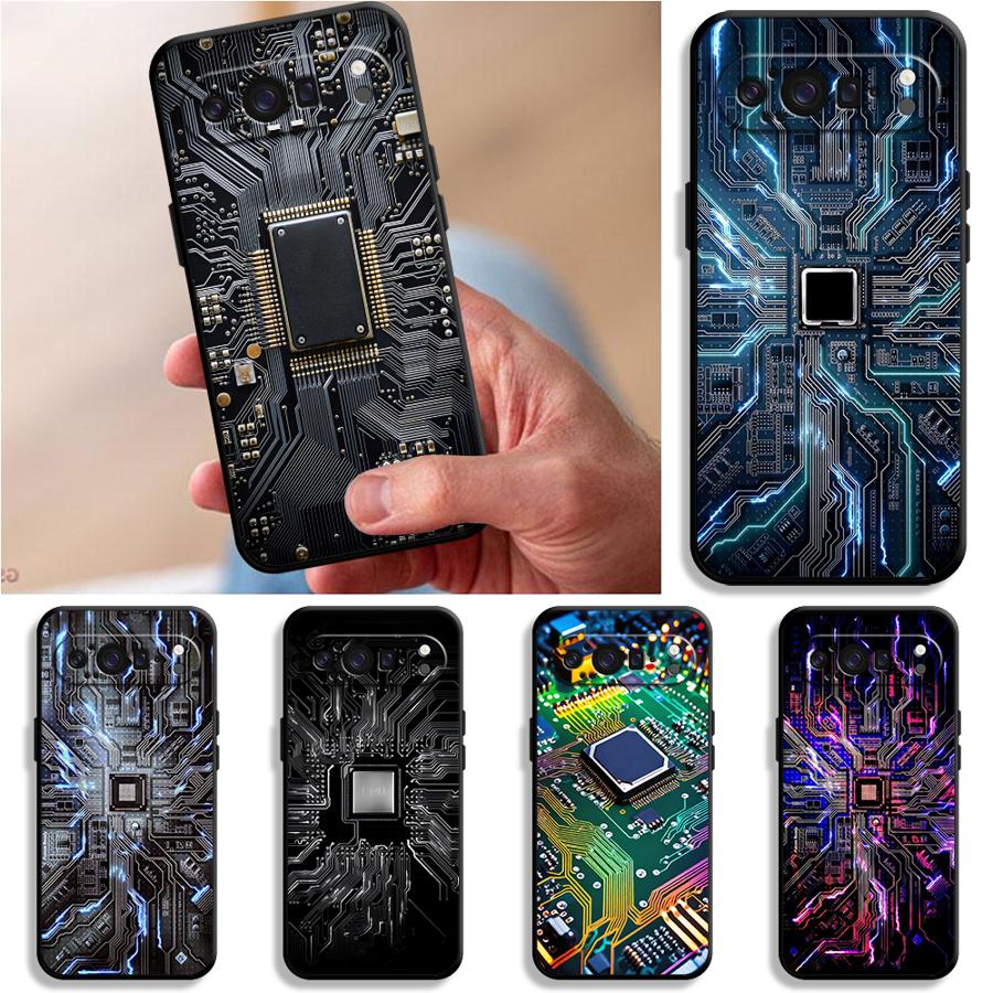 Phone Cases Pixel 10 Pro - Retro Leiterplatten-Design Handyhülle für Google Pixel
