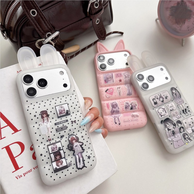 Phone Cases Japanese - Japanische Y2K Süße Hasenohren Handyhülle für