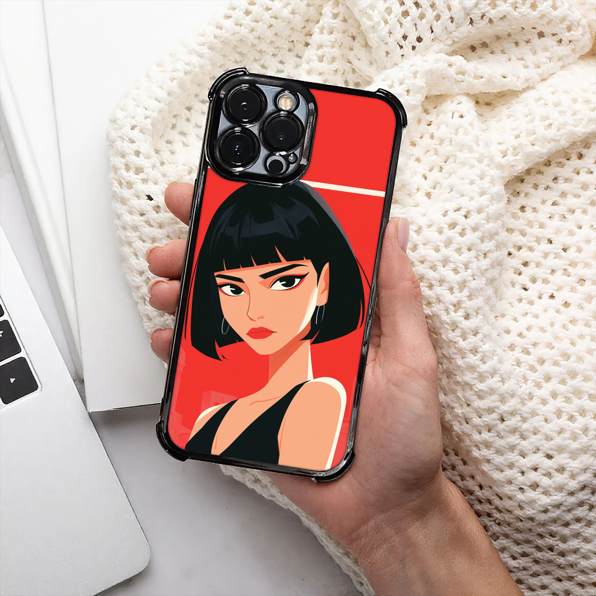 Neuer stoßfester Anime-Schutzh – Phone Cases Cool Girl Bewertung und Preis