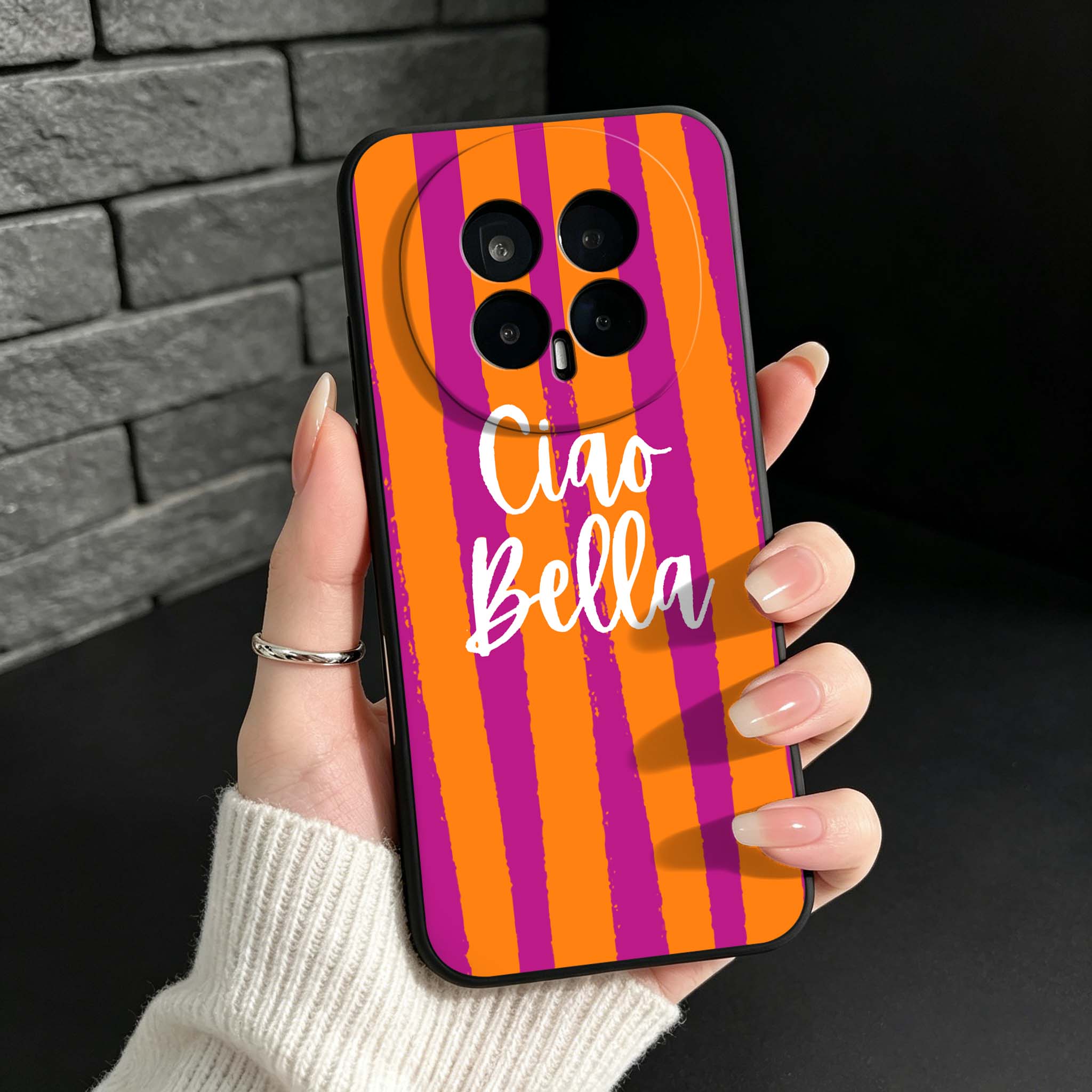 Orange Gestreifte Minimalistis – Phone Cases Orange Bewertung und Preis