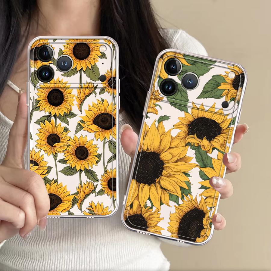 Niedliche Sonnenblumenmuster-H – Phone Cases Cute Iphone 13 Bewertung und Preis