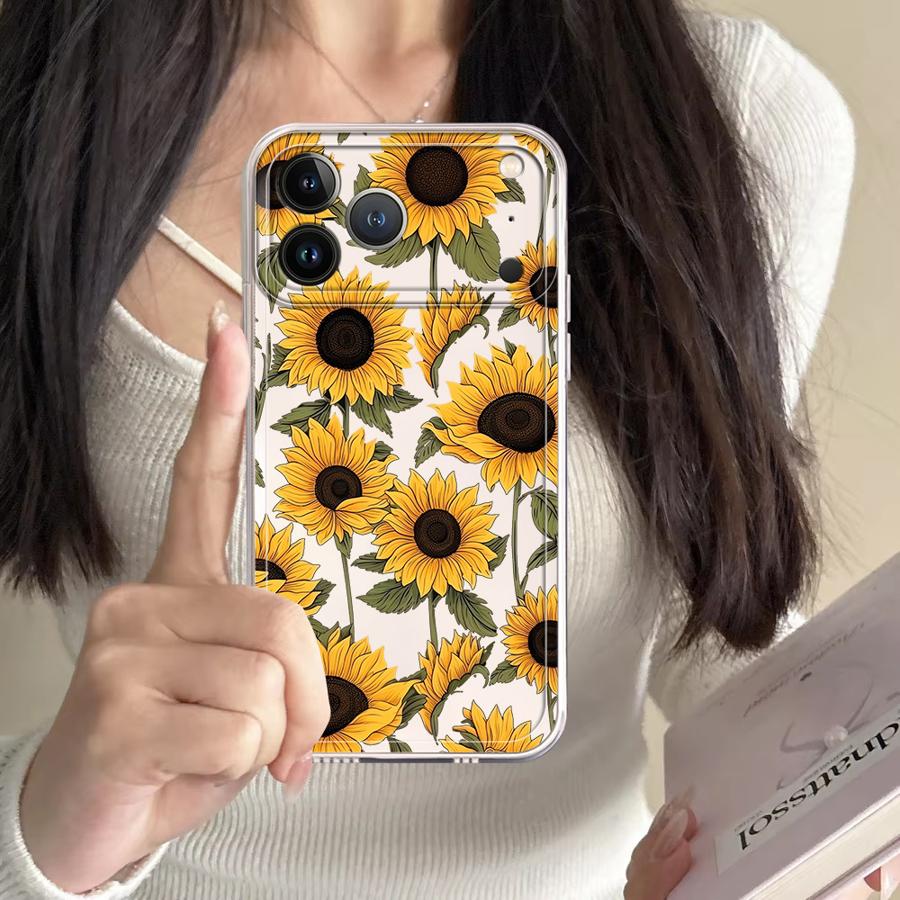 Niedliche Sonnenblumenmuster-H – Phone Cases Cute Iphone 13 Bewertung und Preis