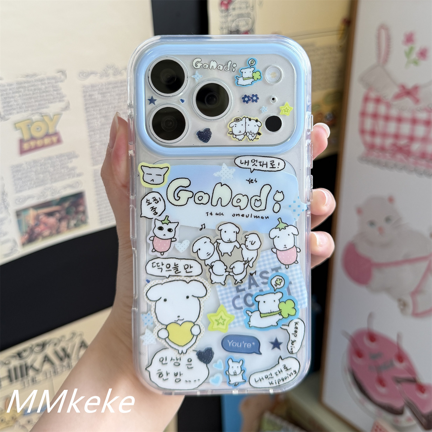 Korea Ins Big Head Puppy Line  – Phone Cases Cool Girl Bewertung und Preis
