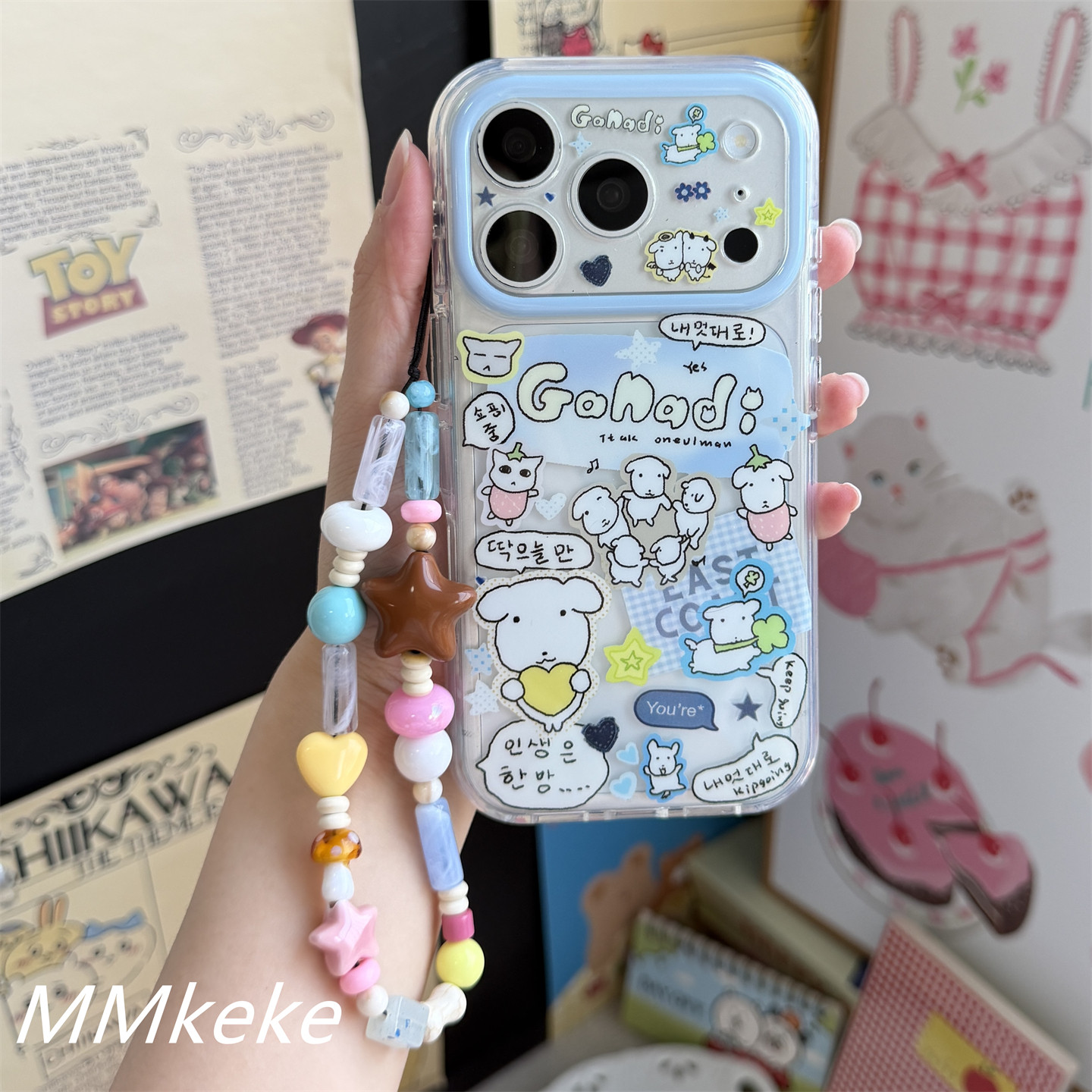 Korea Ins Big Head Puppy Line  – Phone Cases Cool Girl Bewertung und Preis