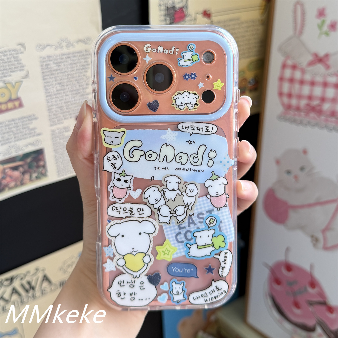 Korea Ins Big Head Puppy Line  – Phone Cases Cool Girl Bewertung und Preis