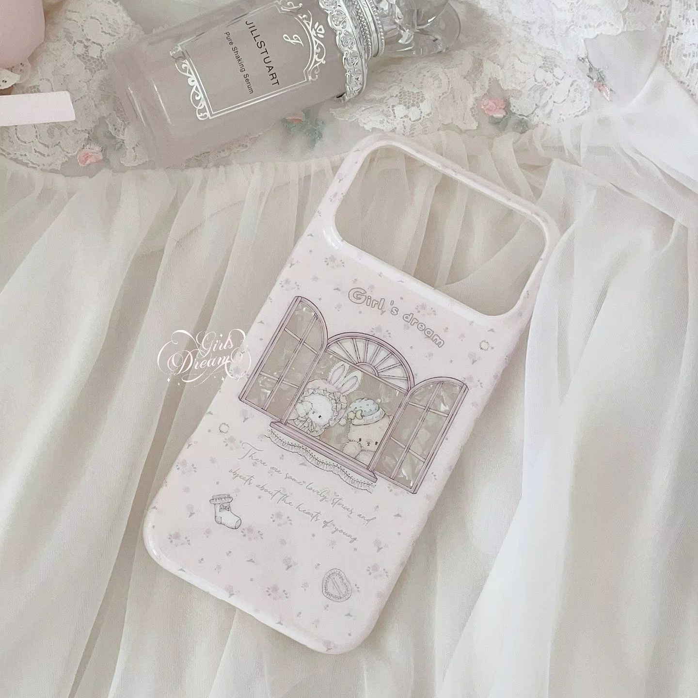 Kawaii Bunny Bear Floral Pink  – Phone Cases Cool Girl Bewertung und Preis