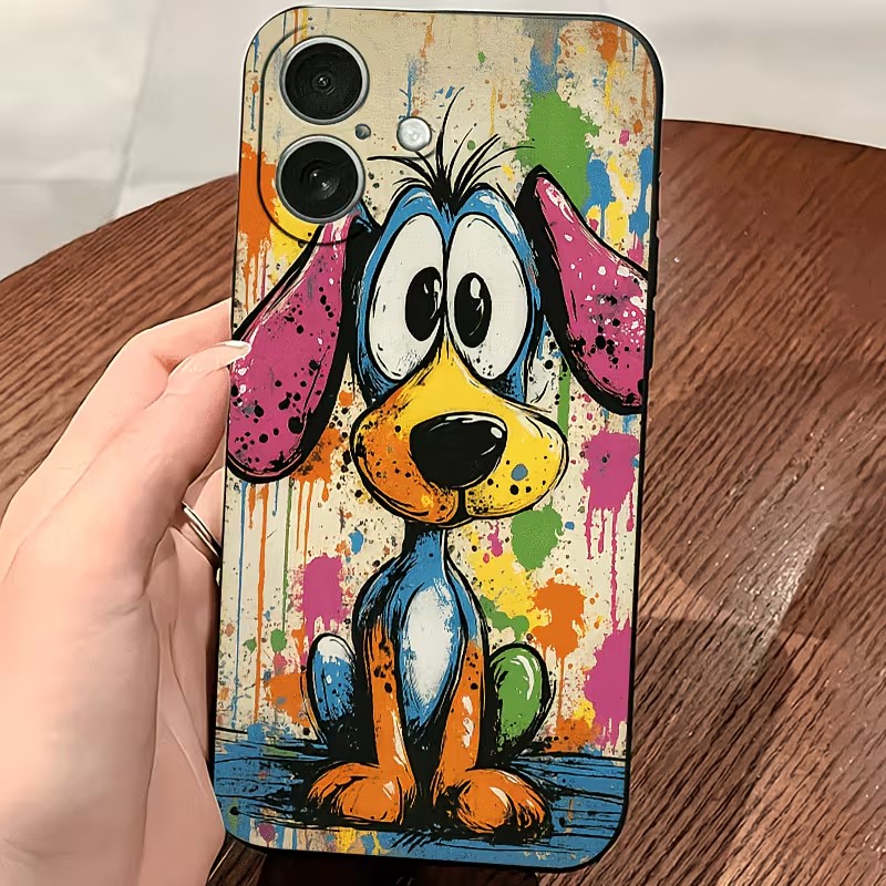 Graffiti-Farbige Welpen-TPU-Ha – Phone Cases For Iphone 11 Bewertung und Preis