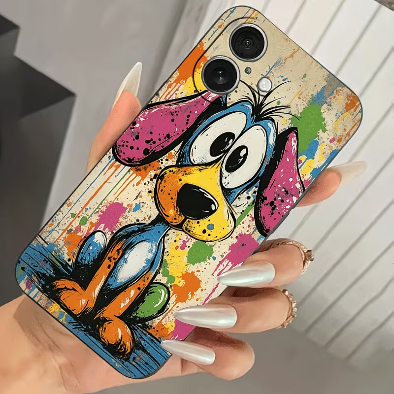 Graffiti-Farbige Welpen-TPU-Ha – Phone Cases For Iphone 11 Bewertung und Preis