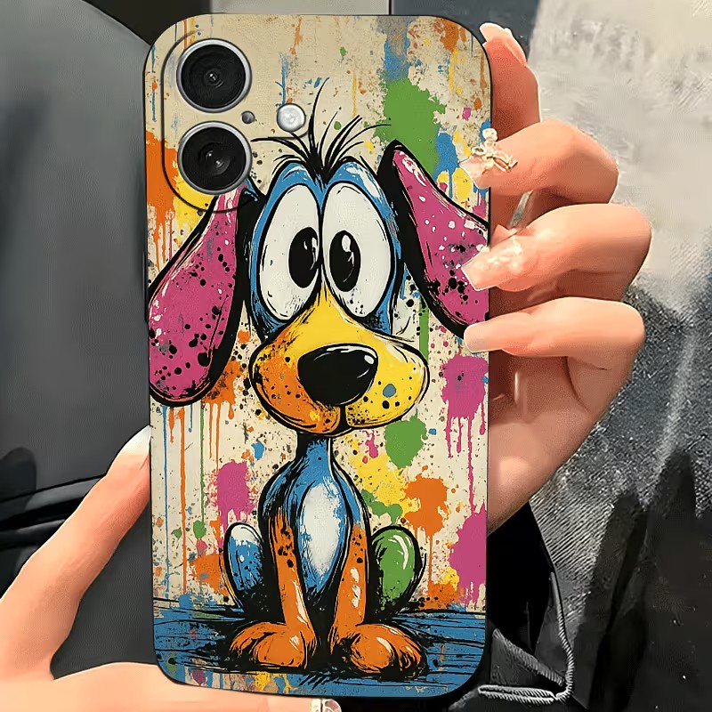 Graffiti-Farbige Welpen-TPU-Ha – Phone Cases For Iphone 11 Bewertung und Preis