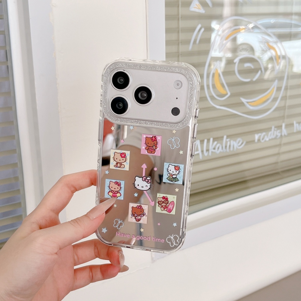 Niedliche Gitter-Cartoon-Sanri – Phone Cases Cool Girl Bewertung und Preis