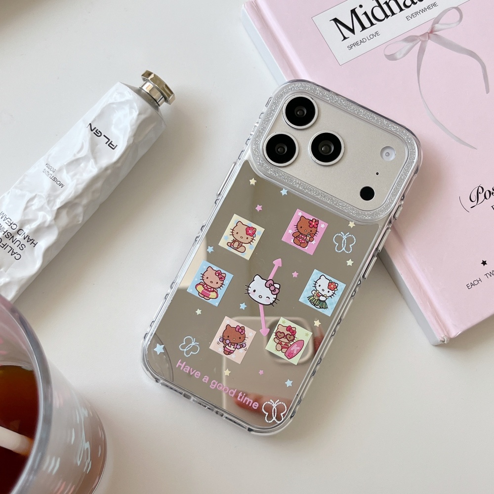 Niedliche Gitter-Cartoon-Sanri – Phone Cases Cool Girl Bewertung und Preis