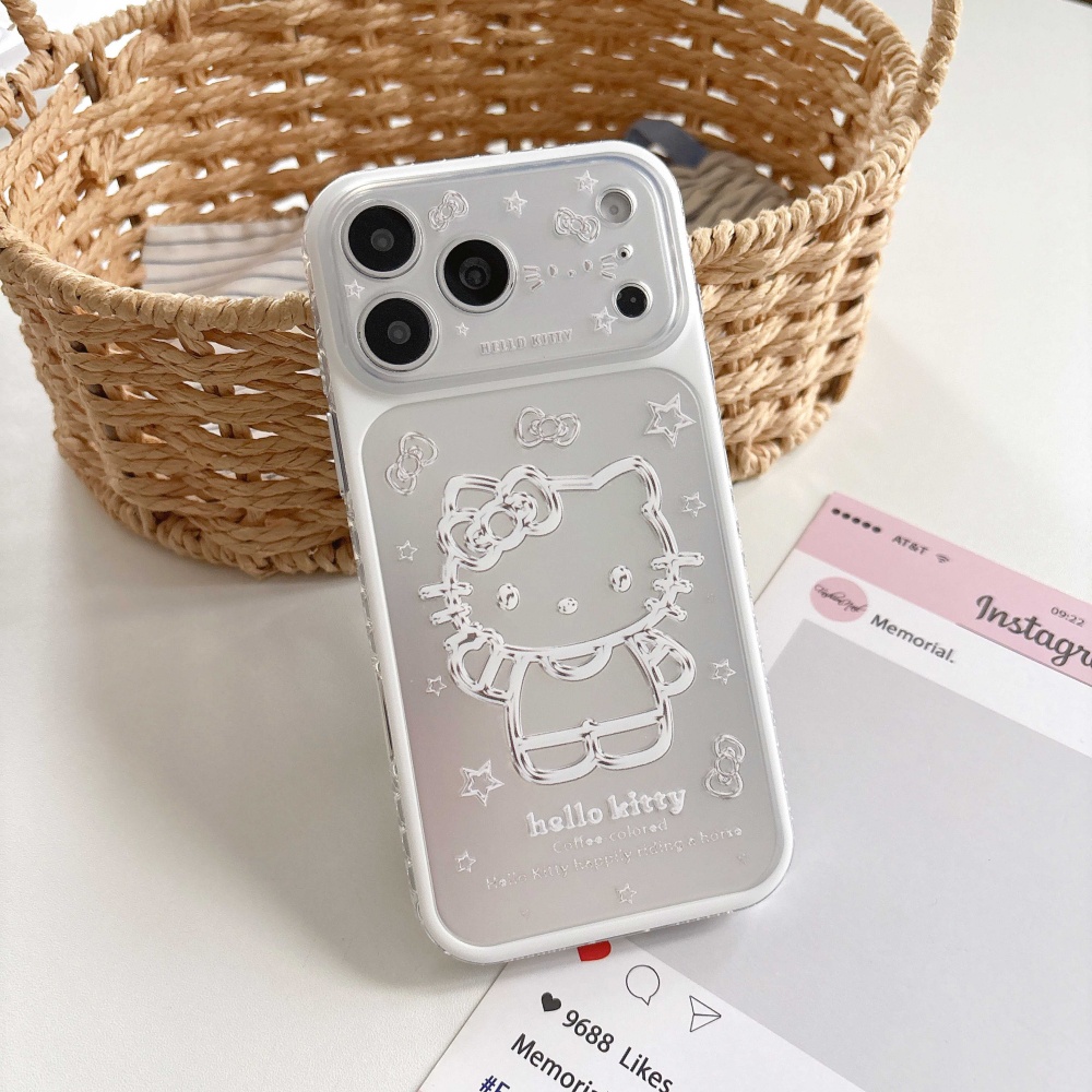 Niedliche Cartoon Rosa Silbern – Phone Cases That Cover The Camera Bewertung und Preis