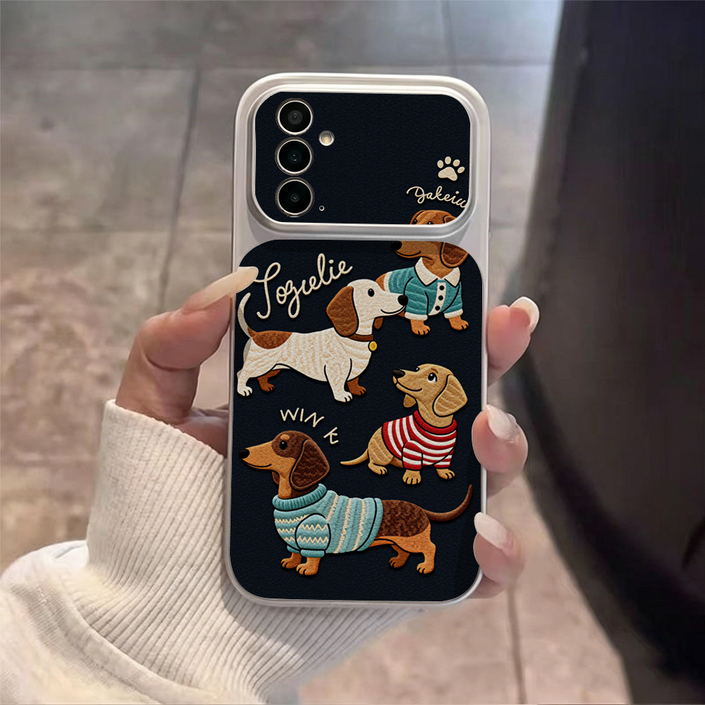 Cartoon-Welpen-Leder-Handyhüll – Phone Cases That Cover The Camera Bewertung und Preis