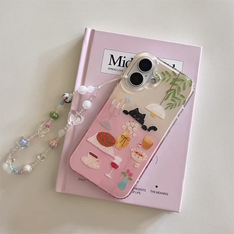 Ins Girl Niedliche Esstisch-Ka – Phone Cases Cool Girl Bewertung und Preis