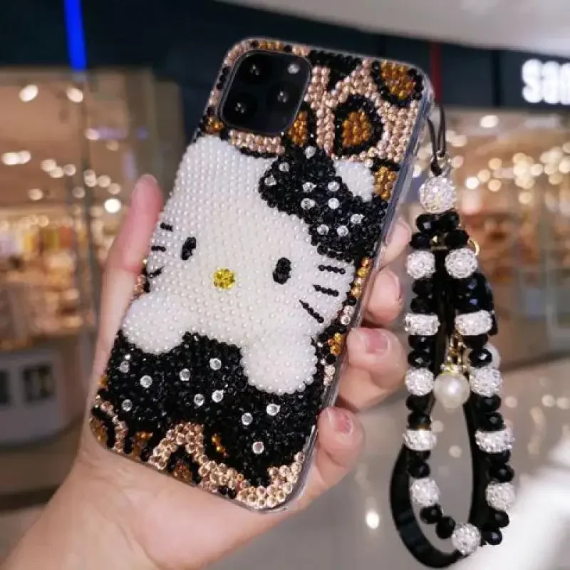 Y2K Hello Kitty iPhone Strass- – Phone Cases Cool Girl Bewertung und Preis